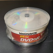 DVD-R 1-16x Magnavox new discs, 25 Discs new sealed In Package picture