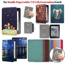 PU Leather Case For Kindle Paperwhite 1 2 3 5th 6th 7th Gen Cover Hand Strap picture