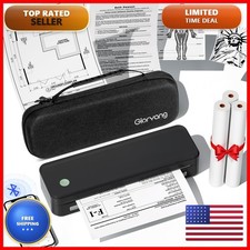 Gloryang Inkless Portable Printer Travel Wireless Thermal Printer Supports 8.5 picture