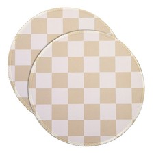 2Pcs Checkered Mouse Pad Plaid Grid Mousepad 8.7