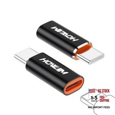 8 Pin to USB C Adapter 2 Pack,27W PD Fast Charging 480Mbps Data Black 2P picture