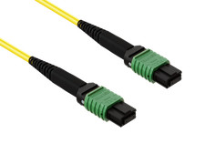 3m MTP MPO Trunk Fiber Cable OS2 12 Fiber Single Mode Type B APC Plenum picture
