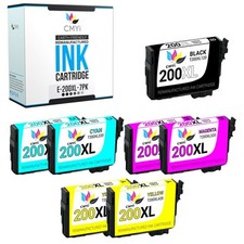 7PK CMYi Replacement 200XL Ink Cartridges for Epson Workforce WF-2520 2530 2540 picture
