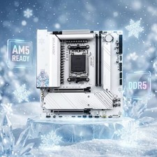 JGINYUE B650M Snow Dream AM5 Motherboard DDR5 Micro-ATX for AMD Ryzen picture