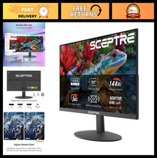 22-Inch FHD 1080p Gaming Monitor, 144Hz Refresh Rate, HDMI, DisplayPort, Speaker picture