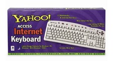 Yahoo Direct Access Internet Keyboard Vintage 1999 New In Original Box Vintage picture