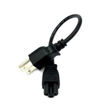 1FT AC POWER CORD for CRT DESKTOP PRINTER HP DELL LEXMARK SHORT CABLE 3 PRONGS picture