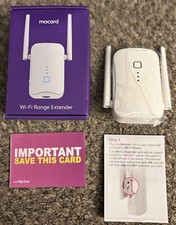 Macard N-300 WiFi Router Extender Wi-Fi Range Extension Wall Plug In Booster 2.4 picture