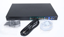 TRENDnet TPE-1620WS/A 20-Port Gigabit PoE+ Web Smart Switch w/ Cables picture