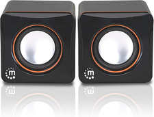 Manhattan USB Powered Stereo Speaker System - Small Size - with Volume Control & picture