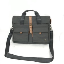 PKG Primary Collection Messenger Bag Grey Brown 15” Laptops Tablets Briefcase picture