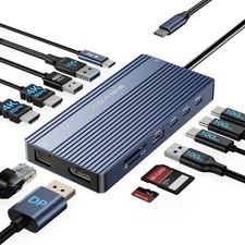 Acasis USB-C Docking 100W PD Triple 4K Display RJ45 Gigabit Ethernet Mac/Win picture