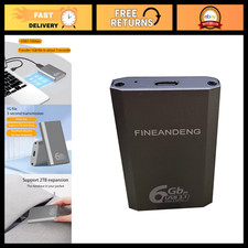 USB to mSATA SSD Enclosure, USB 3.1 Type-C External Hard Drive Case, Aluminum Mi picture