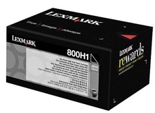 GENUINE ORIGINAL Lexmark 80C0H10 800H1 Toner Cartridge 4000 Pages Yield BLACK picture