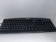 Dell SK-8110 7N242 Black Wired Keyboard Tested Working PS2 - 104Keys picture