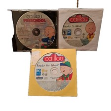 Caillou Learning 3 PC Disk Ready To Read,  Preschool,  Ready For School, Used picture
