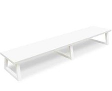 TEAMIX White Dual Monitor Riser for 2 Monitors,-42inch, Wood 42 inch,  picture