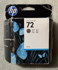 New HP DesignJet 72 Gray 69ml C9401A Large Format Printer Ink Cartridge NIB picture