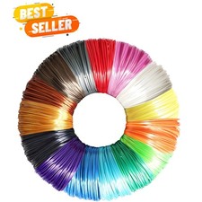 15 Bright Colors 1.75mm 3D Pen Silk PLA Filament Refill, Each Color 4m, Total... picture