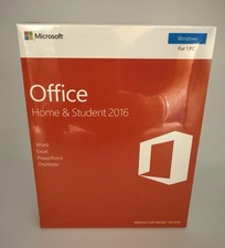 Microsoft Office Home & Student 2016 Windows 1 PC NEW SEALED English 79G-04589 picture