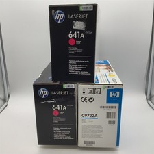 Lot of Three NEW Sealed Genuine HP Toner 1x C9722A, 2x C9723A picture