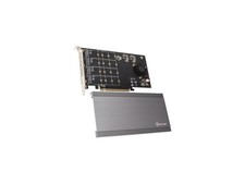 IO CREST Quad M.2 NVMe PCIe x16 Expansion Card for Intel VROC and AMD picture