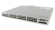 Cisco Catalyst 3850 WS-C3850-48U-S 48-Port UPOE Gb Switch 1 PSU w/ NM-4-1G (BH) picture