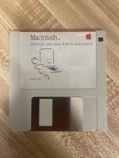 Macintosh System and MacWrite MacPaint Floppy Disk picture