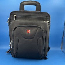 SwissGear Black Computer Backpack Padded Laptop Travel Work Bag picture