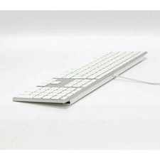 Apple A1243 Wired Keyboard Ultrathin Slim Wired Aluminum Keyboard 2x USB Ports picture