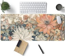 Japanese Minimalist Floral Desk Mat Aesthetic Flowers XL Large Extended Gaming M picture
