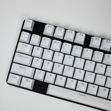 OEM Profile Translucent Mixable Keycaps - White picture