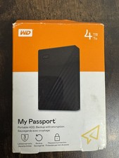 WD My Passport - 4TB External HDD Hard Drive - Black (WDBPKJ0040BBK-WESN) picture