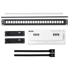 Belden AX103114 24 Port 1RU KeyConnect Modular Blank Patch Panel Black picture