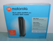 NIB Motorola AC1900 WiFi Router & 16x4 Cable Modem MG7550 picture