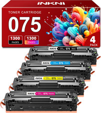 4-Pack Toner Cartridge Black Cyan Magenta Yellow 075 Canon BN Compatible picture