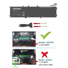 💖LOT 6GTPY Battery For Dell XPS 15 9560 9570 9550 7590 Precision 5510 5530 97WH picture