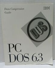 Vintage IBM PC DOS 6.3 1994 DATA COMPRESSION MANUAL GUIDE ONLY Computer Manual picture