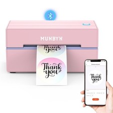 MUNBYN Bluetooth Label Printer 4x6 Thermal Shipping Label Printer for USPS FedEx picture