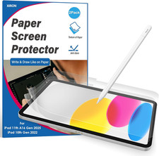 2 PACK Paper Screen Protector for Ipad 11Th Gen (A16)2025/10Th Generation 2022(1 picture