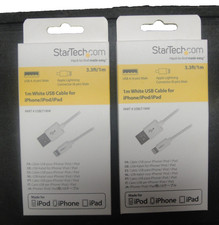 2 x  Startech  1M  3Ft Usb To Lightning Cable Iphone / Ipad Charging/Sync Cord picture