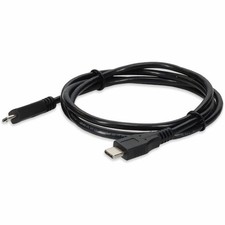 AddOn 5-Pack of 1m USB 3.1 (C) Male to Micro-USB 2.0 (B) Male Black Cables picture