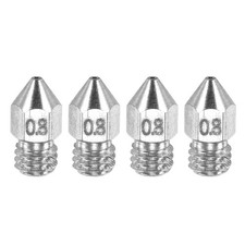 MK8 Nozzles 0.8mm 3D Printer Extruder Nozzle for 1.75mm Filament Pack of 4 picture