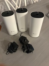 3-PACK TP-Link Deco M4R AC1200 Whole Home Mesh Wi-Fi System With Power Cords picture