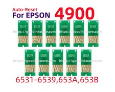 11 X T653 653 Auto Reset Chip ARC Stylus pro 4900 T6531 T6539 T653A T653B picture