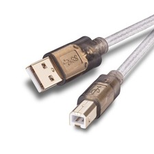 Printer Cable 20Ft,2.0 Scanner ['20 Ft/6M'], Translucent silver  picture
