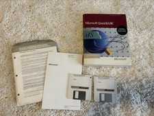 RARE Vintage Apple Microsoft Quick Basic Macintosh Software Books Original V 1.0 picture