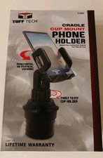 TUFF TECH Cup Holder Universal Car Mount Phone Holder with Adjustable Base and  picture