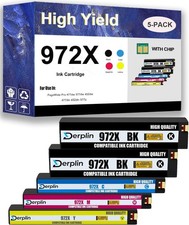Compatible w/ HP 972X Ink Cartridge Set 5 Pack for PageWide 452dw 477dw 577z P55 picture