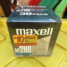 (30) Maxell High Density IBM Formatted 3.5